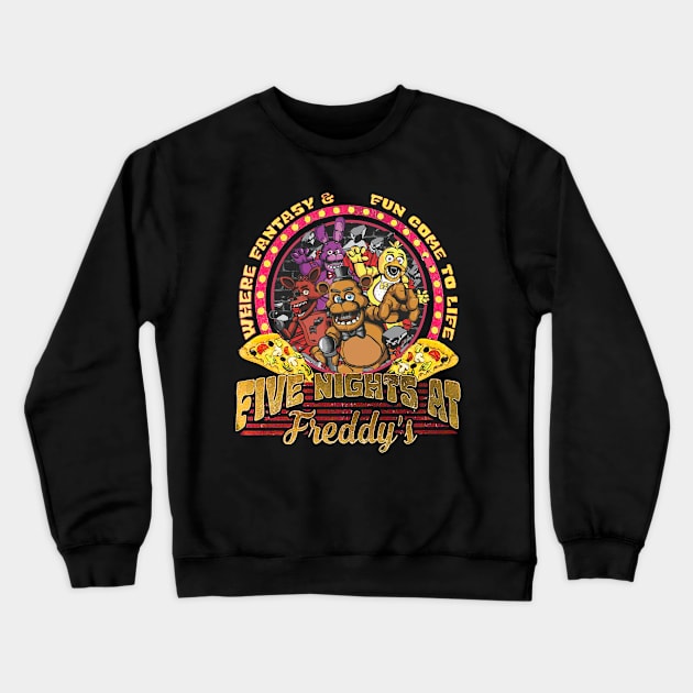 Five nights at freddys party Crewneck Sweatshirt by huskaria